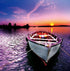 Sunset & Boat Diamond Painting